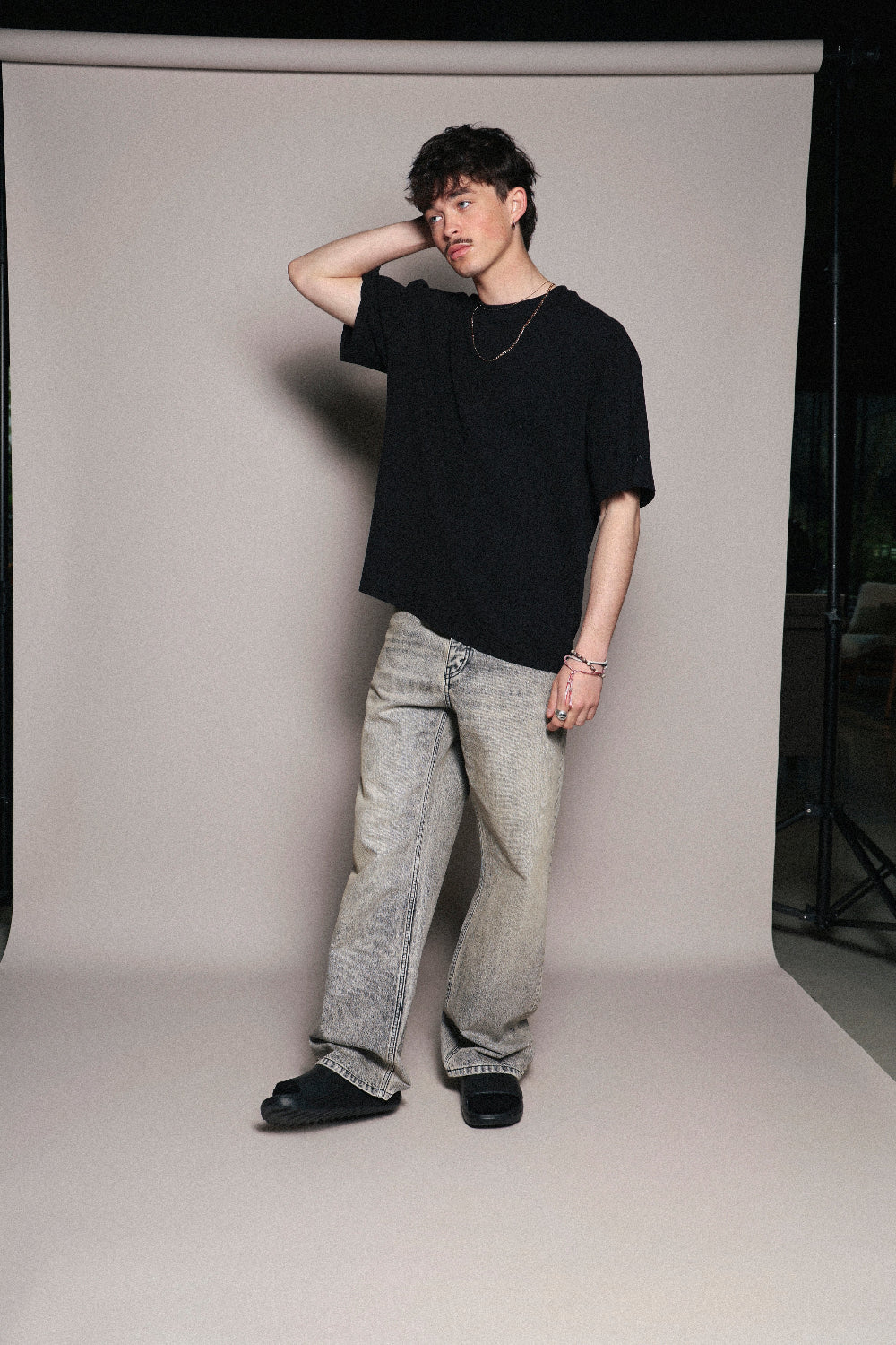 Black WAFFLE tee