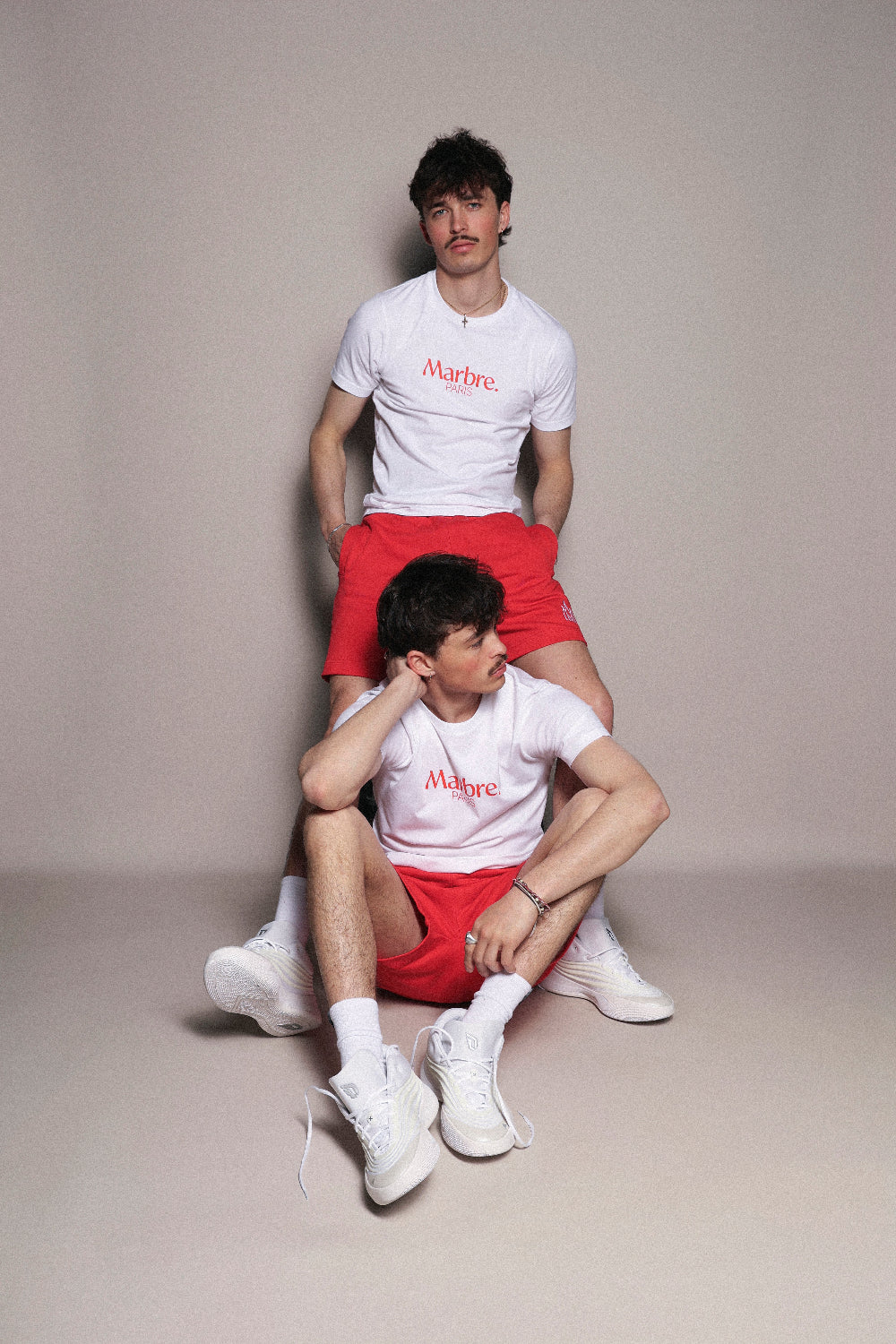 White MARBRE tee